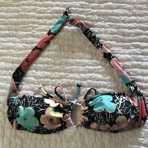 Billabong bandeau bathing suit top.